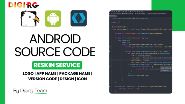 Codecanyon ,Codester , Android Source Code App Reskin Service