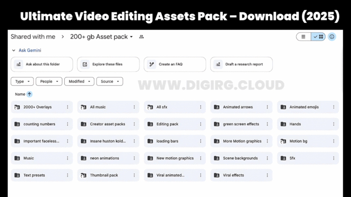 Ultimate Video Editing Assets Pack –  (2025)