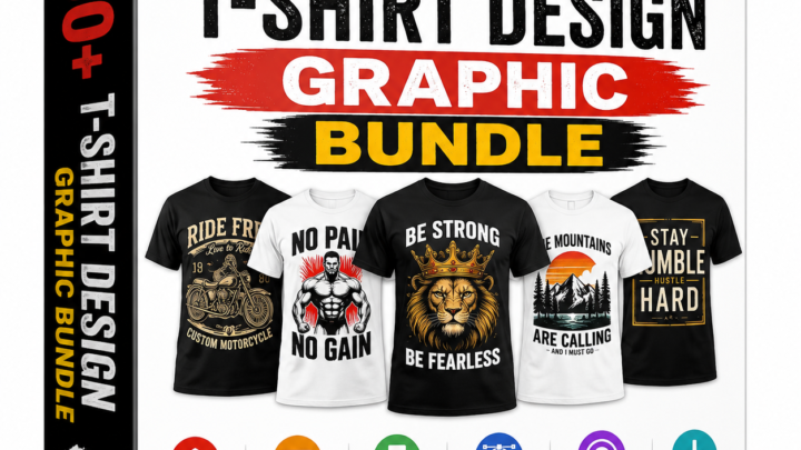 1000+ T-Shirt Design Graphics Bundle (Premium Collection)